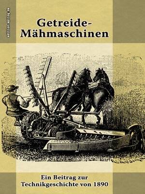 cover image of Getreide-Mähmaschinen